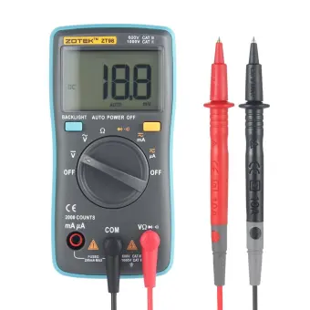 Niceeshop Digital Multimeter Auto Mulai Pocket Digital Multimeter Digital Multi Tester Ac Dc Tegangan Dc Current Resistance Dioda Kapasitansi Transistor Backlit Lcd Alat Ukur Zt98 Intl Lazada Indonesia