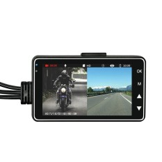 NiceEshop Pengemudi Action Camera, Portable Motor Mobil Sport Carcorder Depan HD Display 3.0 ''LCD Split Screen Dual-track-Intl