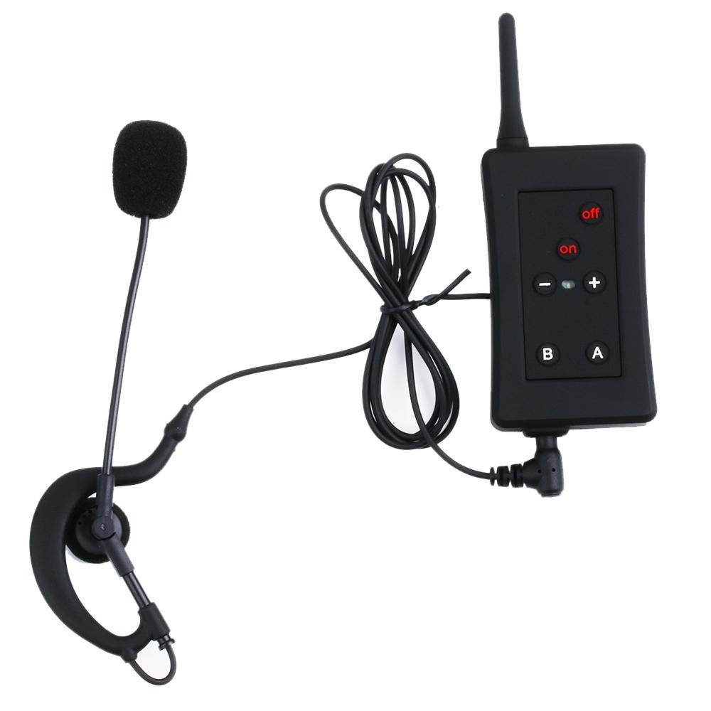 NiceEshop Helm Sepeda Motor Wasit Sepak Bola Intercom Headset FBIM 1200 M Wireless Full Duplex Bluetooth Interphone Helm Sepeda Motor dengan FM- INTL