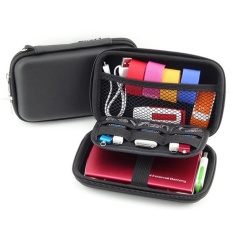 NiceEshop Shockproof Travel Carrying Case untuk 2.5 Inch Portable Eksternal Hard Drive, HDD/SSD, SD Card dan External Battery Pack (Hitam)-Intl