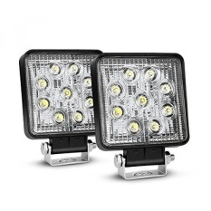 Nilight LED Light Bar 2 Pcs 27 W Spot Fog Light Off Lampu Jalan Lampu Yang Menyala Perahu Lampu Mengemudi Lampu LED Work Light SUV Jeep Lampu, 2 Tahun Garansi-Intl