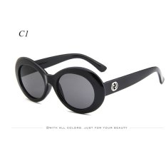 Nirvana Kurt Cobain Oval Bintang Gaya Fashion Crystal Story Kacamata 2017 Retro Vintage Klasik Wiz Khalifa Neff Kacamata STY00002-Intl