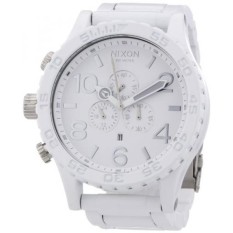 Nixon 51-30 Mesin Perekam Akurat Putih Tombol Penyetel Putih PVD Pria Jam Tangan A0831255-Internasional