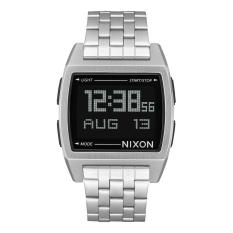 NIXON A1107000 Base - Jam Tangan Pria - Chronograph - Stainless - Silver - Black