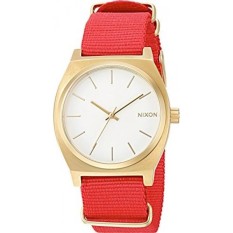 Nixon Uniseks Teller Waktu X NATO Koleksi Gold/Putih/Merah Satu Ukuran-Internasional