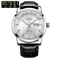 Nonof 24 Pria Watch Genuine Treasure Shuttle Bor Impor Mesin Automatic Mechanical Watch Tahan Air Pria's Luminous Strip (1 X Men Watch) (SilverSilver)