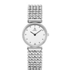 Nonof Baru Ladies Watch Fashion Wanita Slim Pearl Series Waterproof Ultra-tipis Watch Gift Leather Watch Strap Watch (whiteBlack)