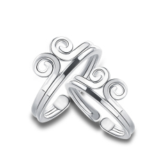 Norma S925 Jepang dan Korea Selatan sterling silver perempuan Wukong cincin pasangan cincin