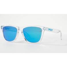 Oakley Sunglasses Frogskins (A) Oo9245 - Polished Clear (924541) Size 54 Sapphire Iridium