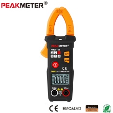 Resmi Peakmeter PM2016S Pintar Mini Digital AC Penjepit Meter Multimeter dengan Ketahanan Frequency Data Tahan Ncv Penguji-Internasional