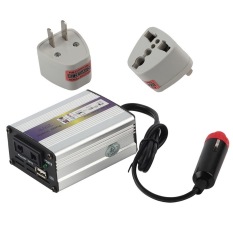 O 200 watt USB 24 V DC Ke AC 220 V otomatis tenaga mobil kendaraan Inverter konverter adaptor
