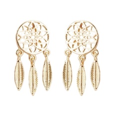 OH Bohemia Desain Wanita Anting-Anting Indah Gadis-gadis Muda Air Drop Anting-Anting Tassel Emas-Intl