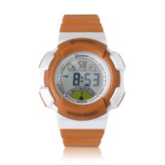 OH MINGRUI Sport Jam Tangan Pria Wanita Karet Unik StrapQuartzWrist Watch Orange (Tidak Ditentukan) (LUAR NEGERI) -Intl