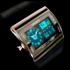 Ohsen Digital LED Tanggal Karet Sport Tahan Air Mens Boy Jam Tangan Intl