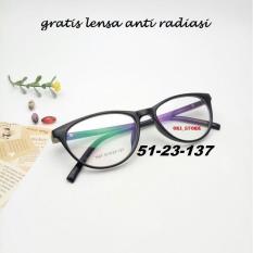 Oki_Store Frame Kacamata Bella Cat Eye Normal /Baca / Plus / Minus / Cylinder Anti Radiasi Komputer