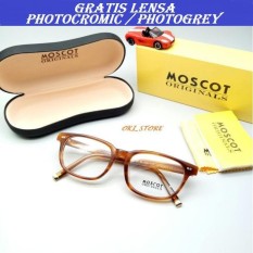 Oki_Store Frame Kacamata Moscot Original PAT Classic New Normal / Baca / Plus / Minus / Cylinder Photocromic / Photogrey / Anti Radiasi Komputer Berubah Warna
