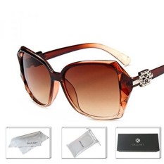 OKULARY Fashion Luxury Round Lensa Novelty Retro Vintage Polarized Sunglasses Yang Luar Biasa Merk Designer untuk Womens OK11-Intl
