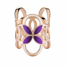 OL Tiga Cincin Gesper Jilbab Ladies Selendang Buckle Aksesoris Ethnic Fashion Bunga Pramugari Perhiasan untuk Wanita-Intl