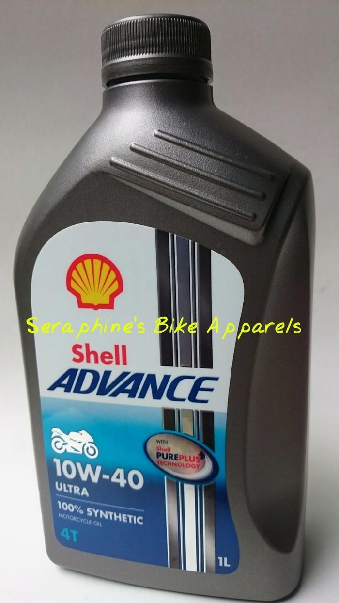 OLI MESIN MOTOR SHELL ADVANCE ULTRA 4T 10W40 1L - 100% FULL SYNTHETICS 