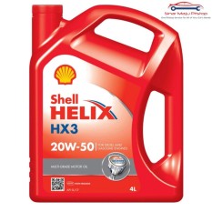 Oli Mobil / Pelumas Mesin - SHELL HELIX HX3 SAE 20W-50 SHELL ORIGINAL 4 Liter