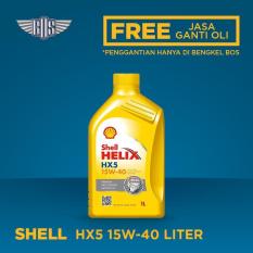 Oli mobil shell HX5 - 15w-40 (1L) + GRATIS JASA GANTI OLI + GRATIS CHECK-UP KENDARAAN