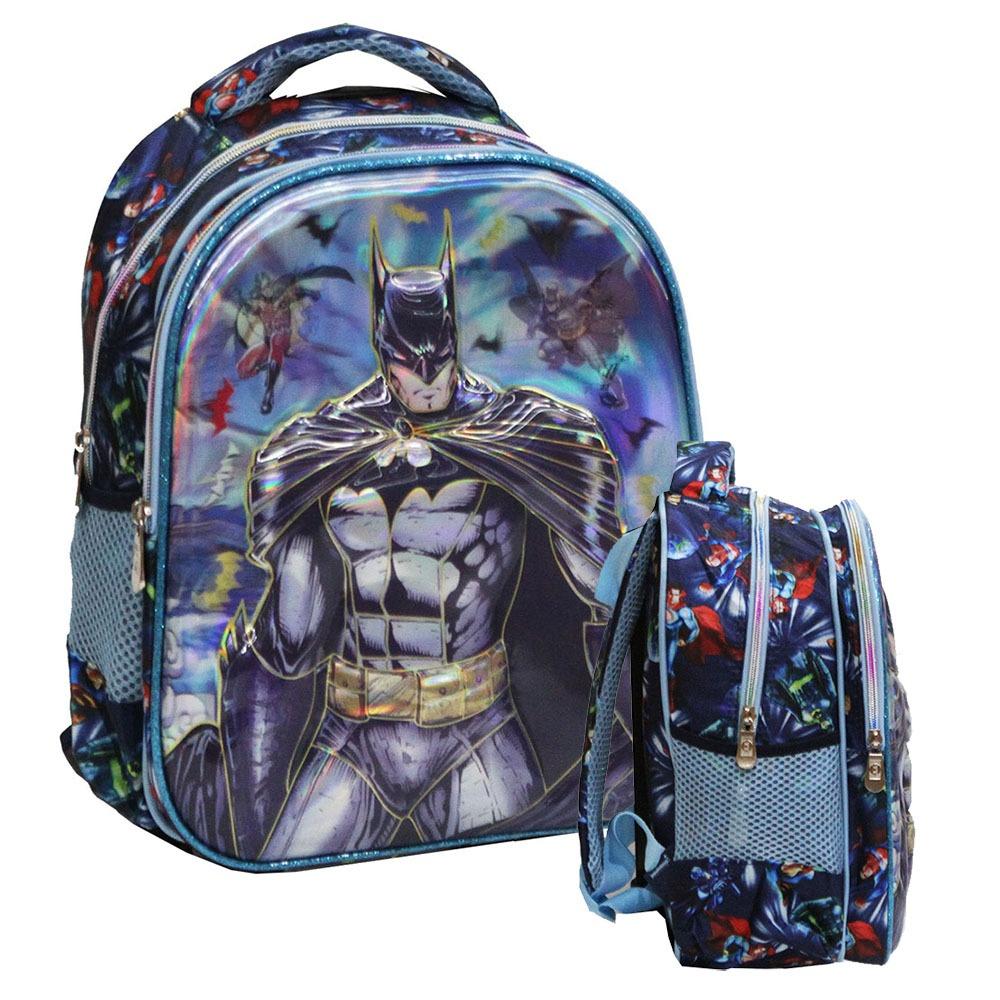 Onlan Tas Ransel Anak Sekolah TK Import Karakter Batman Super Hero 5D Timbul Hologram