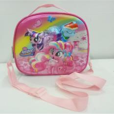 Onlan Tas Selempang Bahu 3in1 5D Timbul Unik LAMPU + MUSIC Motif Karakter Anak Perempuan Import - Pink