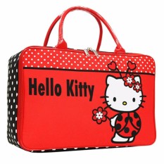 Onlan Travel Bag Anak Karakter Anak Perempuan Bahan Kanvas Halus - Red