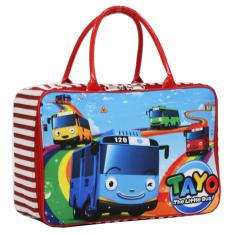 Onlan Travel Bag Motif Bus TAYO Karakter Anak Bahan Kanvas Halus