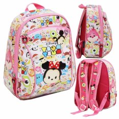 Onlan Tas Ransel Anak Sekolah Play Group Bahan Sponge Tahan Air - Pink