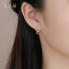 Anting Segar Kecil Sterling Silver Anting Wanita Sederhana