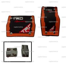 Orange - Aksesoris Mobil Pedal Gas Matic Automatic TRD Sportivo Kopling Rem Racing Mobil Toyota Calya Agya Avanza Innova Sienta Fortuner Rush Hilux Yaris Honda Jazz Brio Satya Mobilio HR-V BR-V Daihatsu Ayla Xenia Gran Max Suzuki Ertiga Sigra Asesoris