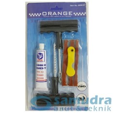 ORANGE Tire Repair Tool Kit Motor Mobil Alat Tambal Ban Tubles