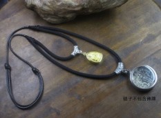 Asli Thai Budha Kartu Rantai Gantung Tali Rantai 925 Murni Perak Daftar untuk Menggantung Kalung untuk Gantung Rantai dapat Disesuaikan Stanza Panjang Sub-Pria dan Wanita-Internasional