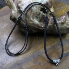 Asli Thai Budha Kartu Rantai Gantung Tali Rantai 925 Murni Perak Daftar untuk Menggantung Kalung untuk Gantung Rantai dapat Disesuaikan Stanza Panjang Sub-Pria dan Wanita-Internasional