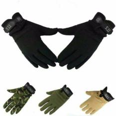 Ormano Sarung Tangan Motor Outdoor Sports Cycling Gloves Motorcycle Bike Tactical Airsoft Riding Hunting 5.11 511 Full Army Style - hitam