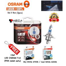 OSRAM H4 NBR Laser +130% Lampu Bohlam Mobil 60/55W Night Breaker
