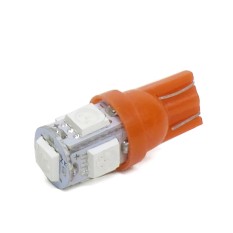 OTOMOBIL Lampu Senja LED TE-T10 Jagung 5 SMD Bohlam Tancap Mobil Motor Merah