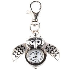 Owl Watch W/Gantungan Kunci Klip Pocket Watch