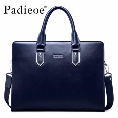 Padieoe Baru Merek Terkenal Genuine Leather Business Briefcase Bag Pria Tas Fashion Tas Selempang-Intl