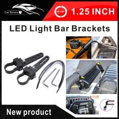 Pair 1.25 Inch Bull Bar Fit For LED LIGHT BAR BRACKET. Roll Cage Tube Mount Clamps for UTV Off Road LED Light Bar - intl