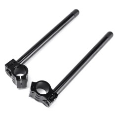 Pasang untuk 35 Mm Fork Aluminium Klip-On Menangani Bar Setang Biasa Hitam-Internasional