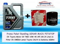 Paket Bundling Oli Mobil TMO 10W-40 & Filter Oli Daihatsu SIGRA