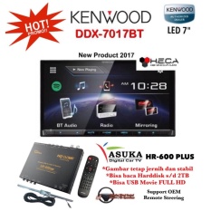 PAKET PROMO Kenwood DDX-7017BT Head Unit Double Din DDX 7017 BT Tape Audio Mobil & ASUKA HR-600 TV Tuner Digital