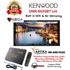 PAKET PROMO Kenwood DNR-8035BTIJ4 Head Unit DNR 8035BT IJ4 Double Din Tape Mobil Audio & ASUKA HR-600 TV Tuner Digital