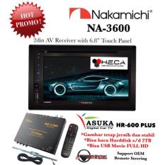 PAKET PROMO Nakamichi NA-3600 Tape Mobil NA3600 Head Unit Double Din Audio & ASUKA HR-600 TV Tuner Digital
