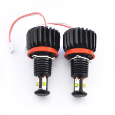 PALIGHT 1 Pasang H8 H11 Tidak Ada Kesalahan Angel Eyes Cincin Halo Marker Lampu LED Mobil 6000 K Putih untuk BMW