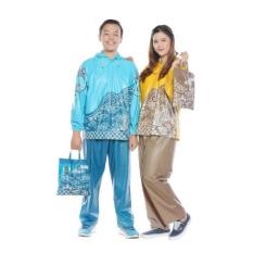 PALING DISUKA PALING DUCARI JAS HUJAN STELAN MOTIF BATIK INDONESIA merk TIGER HEAD ( BAJU+CELANA) TERLARIS
