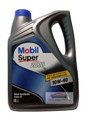 Pelumas Mesin Oli Mesin MOBIL SUPER 2000 X2 10W-40 4 LITER Syn API SN ORIGINAL MADE IN SINGAPORE