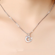 Perak Ayam Sederhana Pria Dan Wanita Kalung Klavikula Kalung Liontin